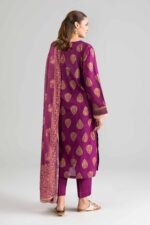 3 Piece - Printed Embroidered Suit - PE26-337 - Image 3