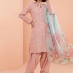 3 Piece - Embroidered Suit - PE26-338