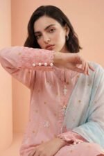 3 Piece - Embroidered Suit - PE26-338 - Image 3