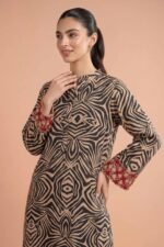 2 Piece - Printed Embroidered Suit - PE26-355 - Image 4