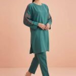 2 Piece - Embroidered Suit - PE26-408