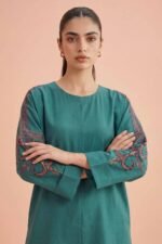 2 Piece - Embroidered Suit - PE26-408 - Image 5