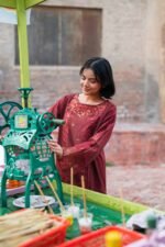 2 Piece - Embroidered Suit - PE26-50 - Image 6