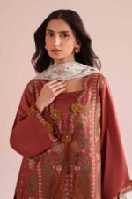 3 Piece - Embroidered Suit - PE26-63 - Image 2