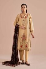 3 Piece - Embroidered Suit - PE26-67 - Image 4