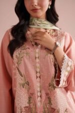 3 Piece - Embroidered Suit - PE26-68 - Image 5