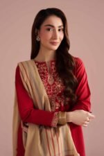 3 Piece - Embroidered Suit - PE26-80 - Image 6