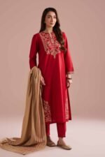 3 Piece - Embroidered Suit - PE26-80 - Image 5