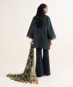 Lawn Embroidered Black  3 Piece Suit - Image 3