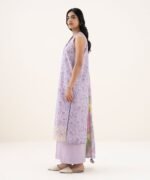 Zari Lawn Embroidered Purple 3 Piece Suit - Image 3