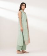 Zari Lawn Embroidered Green 3 Piece Suit - Image 2