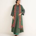 Lawn Printed Green 3 Piece Suit