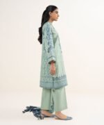 Cotton Embroidered Grey 3 Piece Suit - Image 3