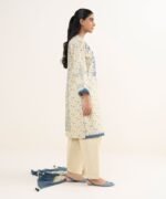 Cotton Embroidered Off White 3 Piece Suit - Image 3