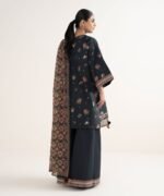 Cotton Embroidered Black  3 Piece Suit - Image 3