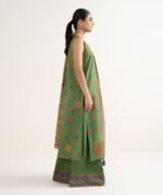 Cotton Embroidered Green 3 Piece Suit - Image 2