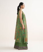 Cotton Embroidered Green 3 Piece Suit - Image 2
