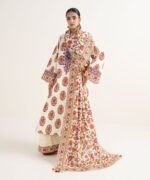 Cotton Printed Multi 3 Piece Suit