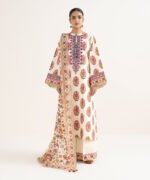 Cotton Printed Multi 3 Piece Suit - Image 2