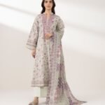 Lawn Embroidered Multi 3 Piece Suit