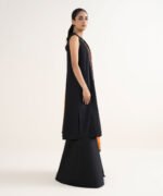 Cotton Viscose Embroidered Black 3 Piece Suit - Image 2