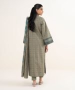 Lawn Printed Beige 3 Piece Suit - Image 4