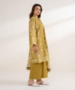 Cotton Printed Brown 3 Piece Suit - Image 2