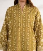 Cotton Printed Brown 3 Piece Suit - Image 4