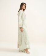 Lawn Embroidered Off White 3 Piece Suit - Image 3