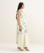 Lawn Embroidered Off White  3 Piece Suit - Image 3