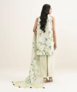 Lawn Embroidered Off White  3 Piece Suit - Image 4