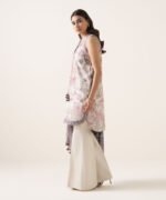 Textured Lawn Embroidered Purple 3 Piece Suit - Image 2