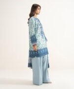 Lawn Embroidered Blue 3 Piece Suit - Image 3