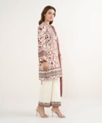 Lawn Embroidered Red 3 Piece Suit - Image 3