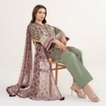 Lawn Embroidered Multi 3 Piece Suit