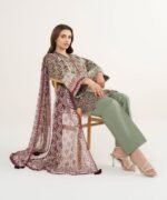 Lawn Embroidered Multi 3 Piece Suit