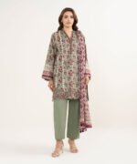 Lawn Embroidered Multi 3 Piece Suit - Image 2