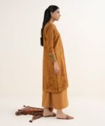 Lawn Printed Orange 3 Piece Suit - Image 2