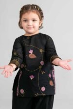 2 Piece - Printed Embroidered Suit - PMD26-03 D - Image 2