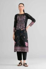 2 Piece - Printed Embroidered Suit - PMD26-03 M