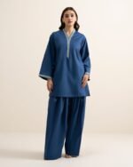 Boxy Shirt PRS26SHMV124 Sapphire PK - Image 2