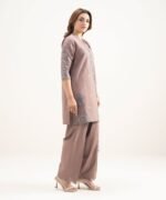 Lawn Embroidered Tea Pink  3 Piece Suit - Image 3