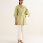 Lawn Printed Beige Shirt