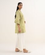 Lawn Printed Beige Shirt - Image 2