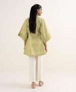 Lawn Printed Beige Shirt - Image 3