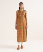 Lawn Printed Orange Shirt