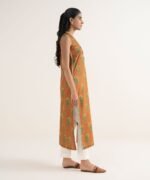 Lawn Printed Orange Shirt - Image 3