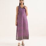 Lawn Printed Purple Shirt