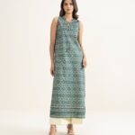 Lawn Printed Green Shirt