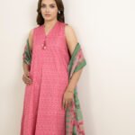 Lawn Printed Pink  2 Piece Suit